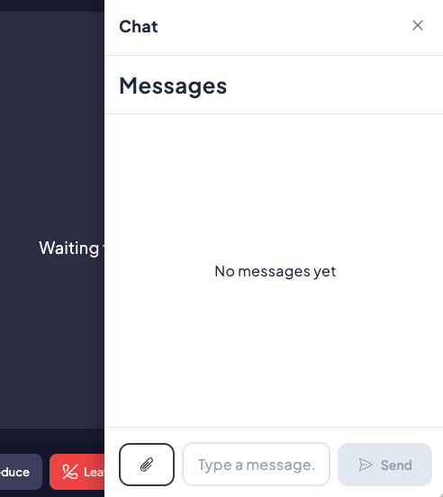 In-call chat
